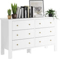 Dark Brown 6 Drawer Dresser J893