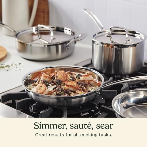 12 Piece Triple Ply Silver Cookware Set B39842