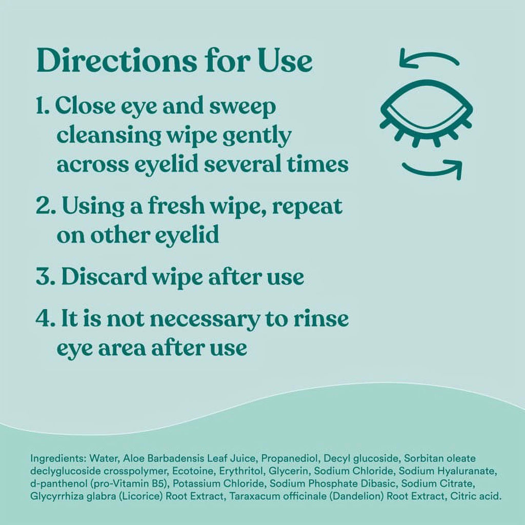 Micellar Eyelid Cleansing Wipes, Preservative Free, Pack of 30 G3144