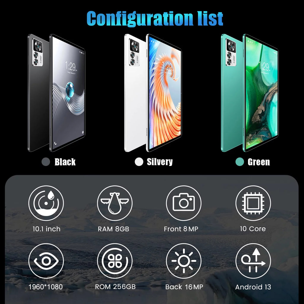 10.1 inch Tablet with 8GB+256GB W58083