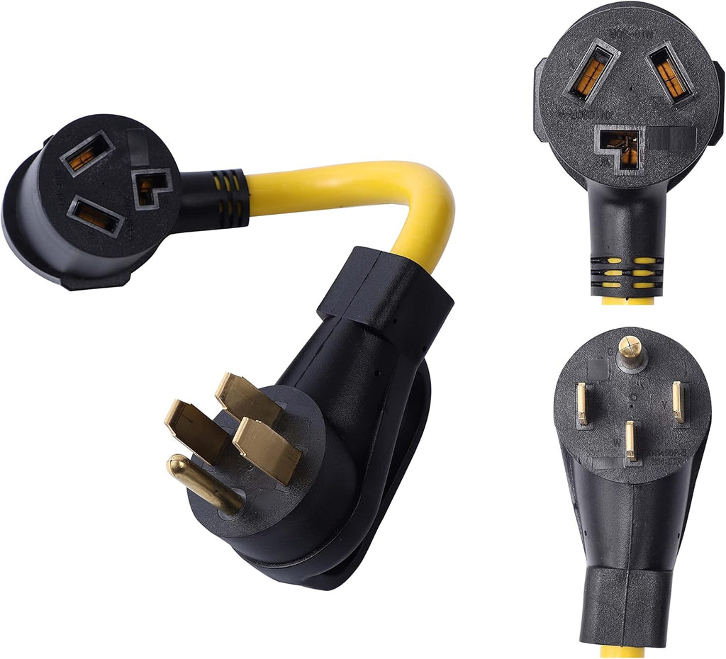 NEMA 14-50P to 10-30R 50 Amp 4 Prong to 3 Prong Power Cord Adapter L8521