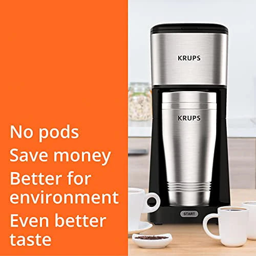 12oz Single Serve Coffee Maker with Travel Tumbler B7809