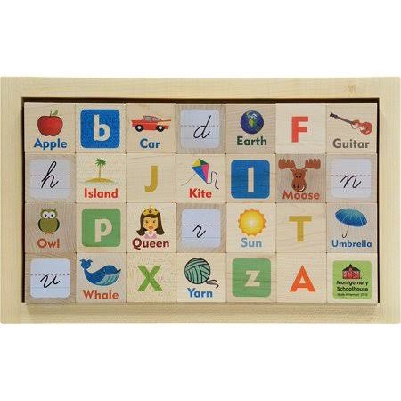 ABC Blocks in Wood Tray N42577