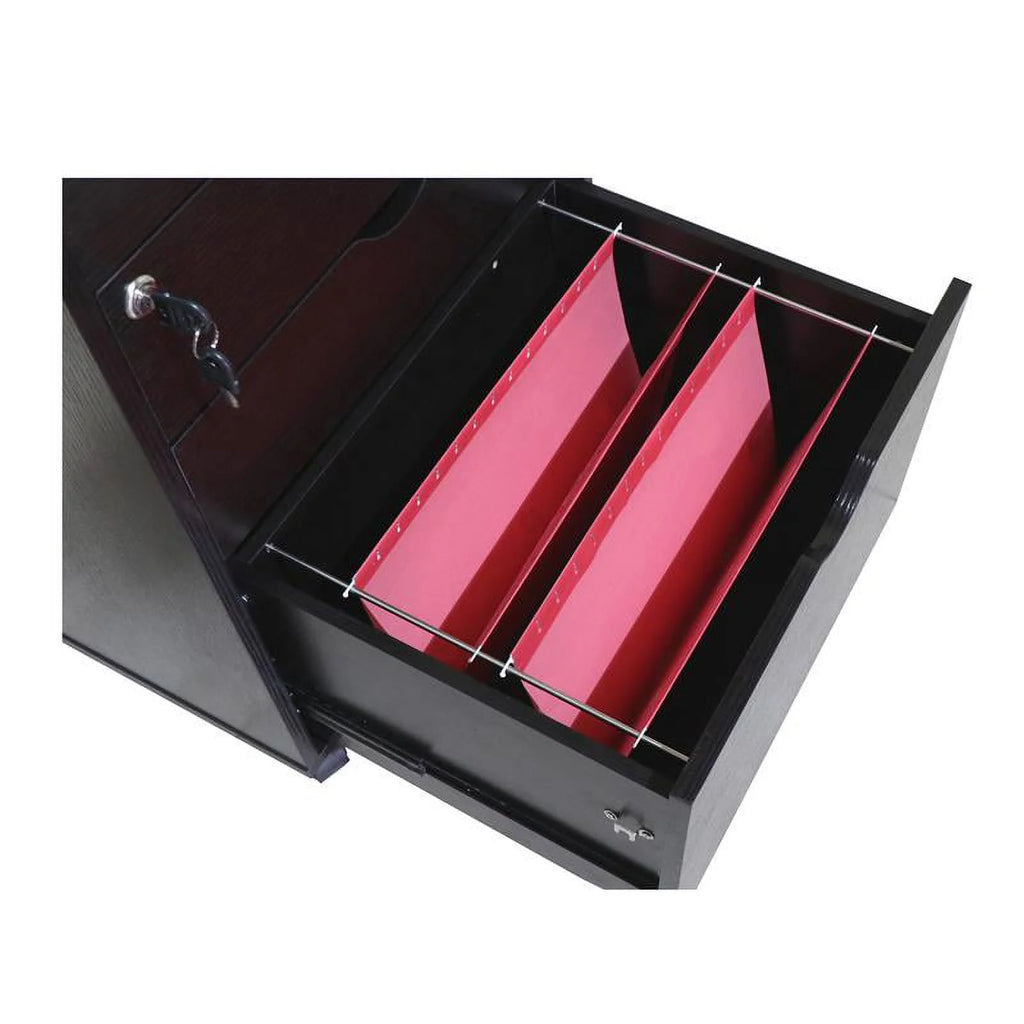 Cappuccino 3-Drawer Wood File Cabinet M655483