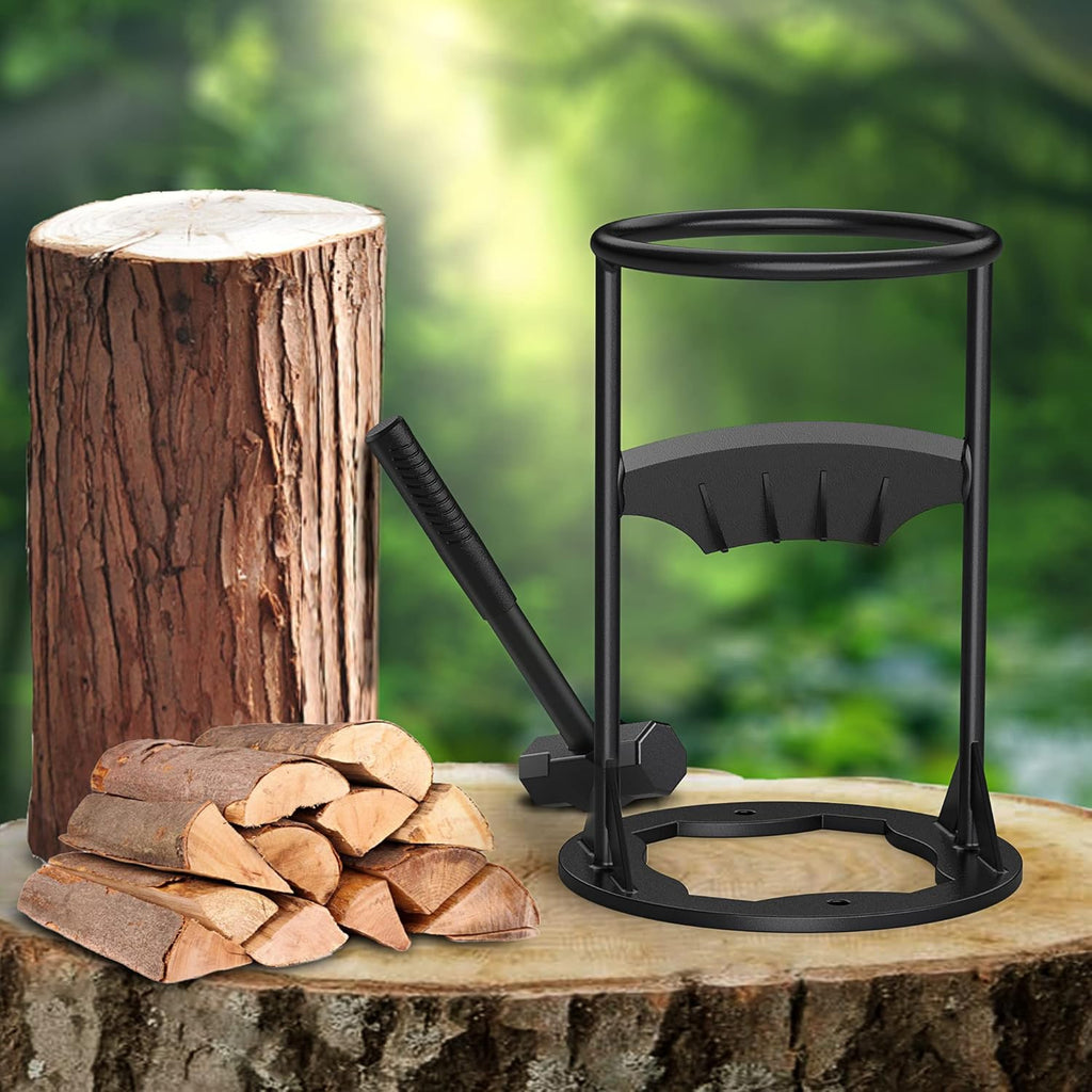 Cast Iron Manual Log Splitter with 4LB Hammer Pack of 2 Q675