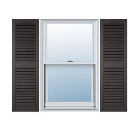 12x22W x 60x22H Vinyl Open Louver Shutters R9728