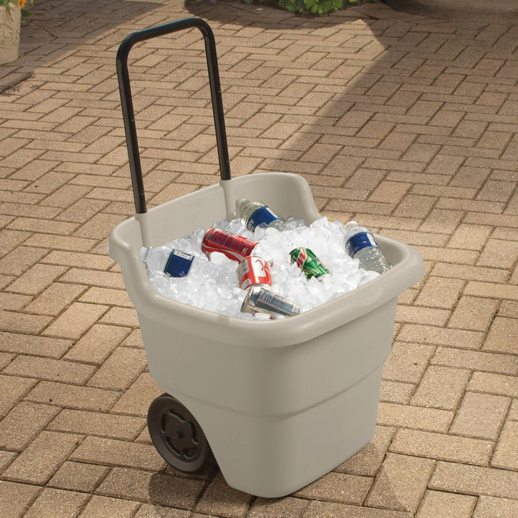 15 Gallon Resin Rolling Lawn and Utility Cart Z383