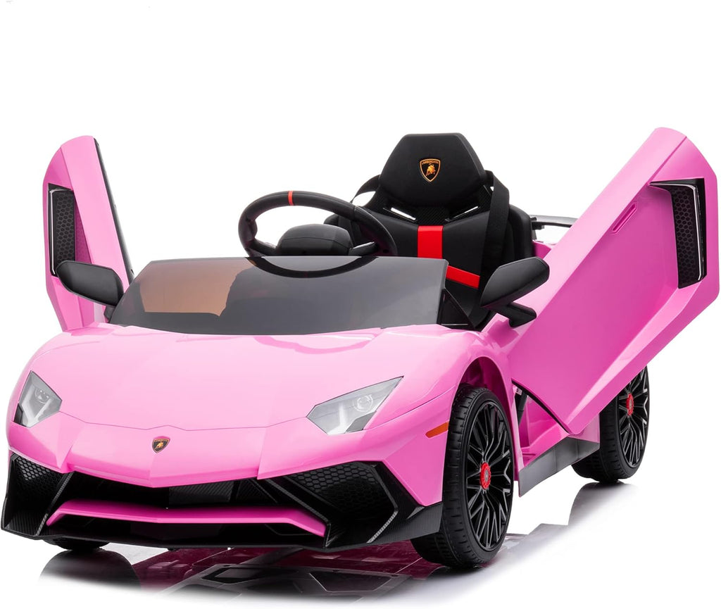 12V Pink Kids Electric Ride On Car with Parent Control G2934