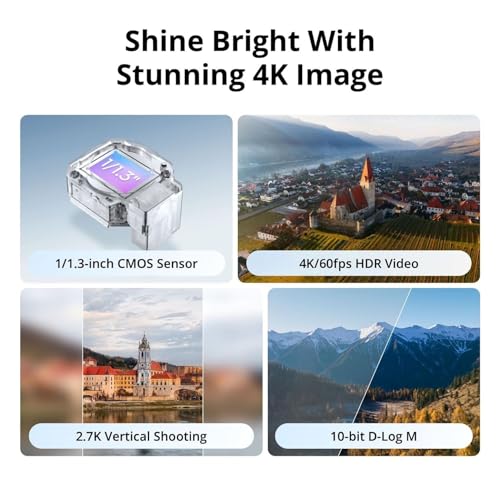 4K UHD Camera Drone with RC 2 Screen Remote Controller, Under 249 g, 3-Axis Gimbal Stabilization, 31-Min Flight Time Y585