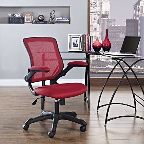 Red Mesh Office Chair J7744