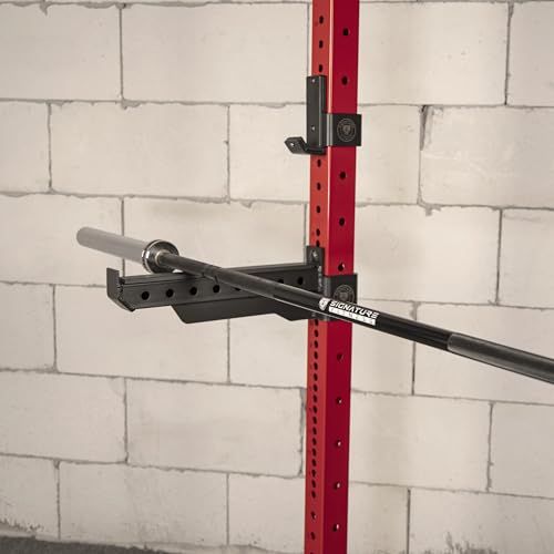 1,000 Pound Capacity Power Rack Squat Stand with J-Hooks and Safety Spotter Arms Q616966