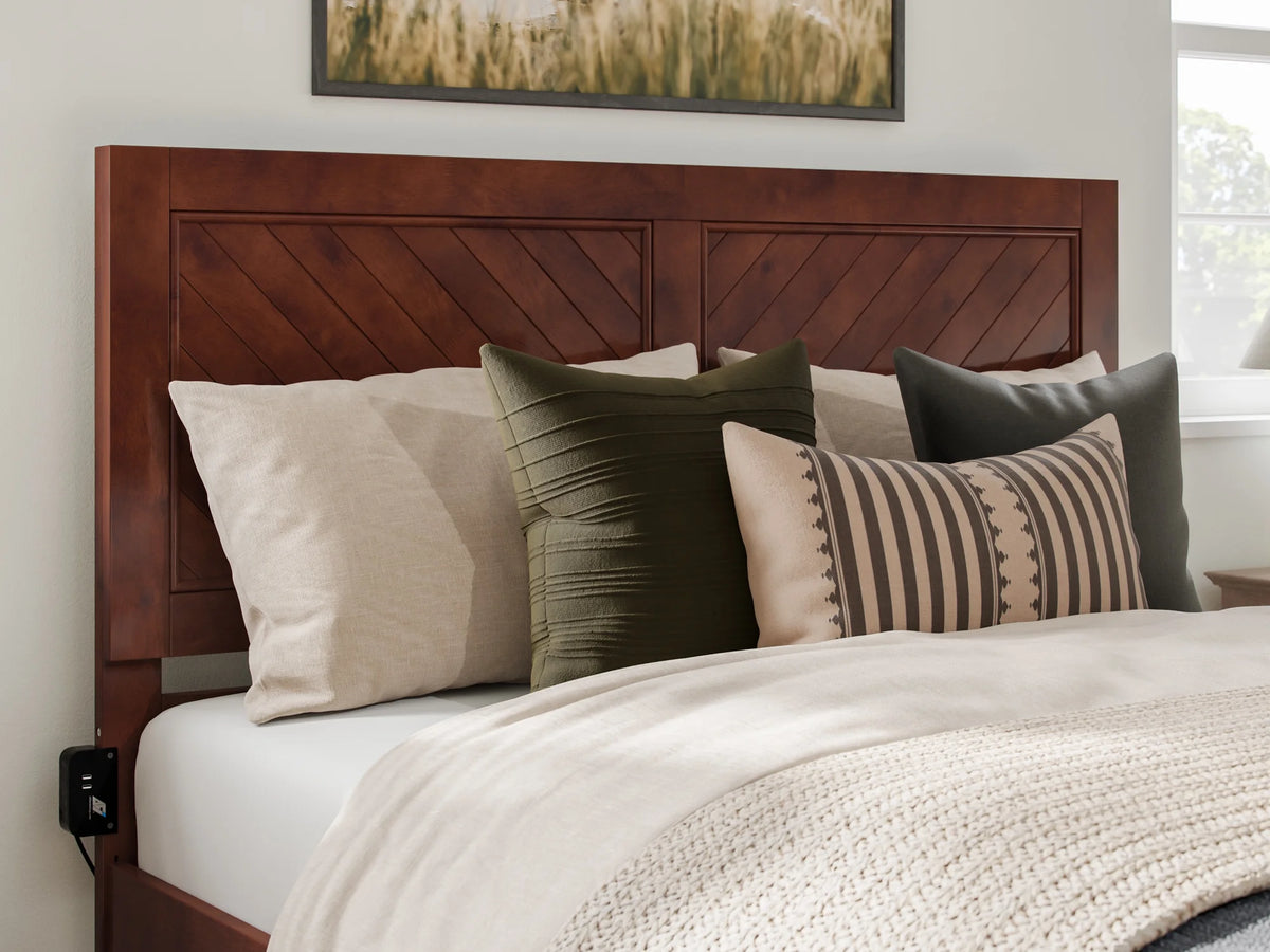 Queen Solid Wood Platform Bed with Storage Drawers R5291