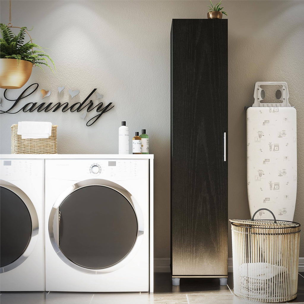 Black Oak Utility Storage Cabinet E8646