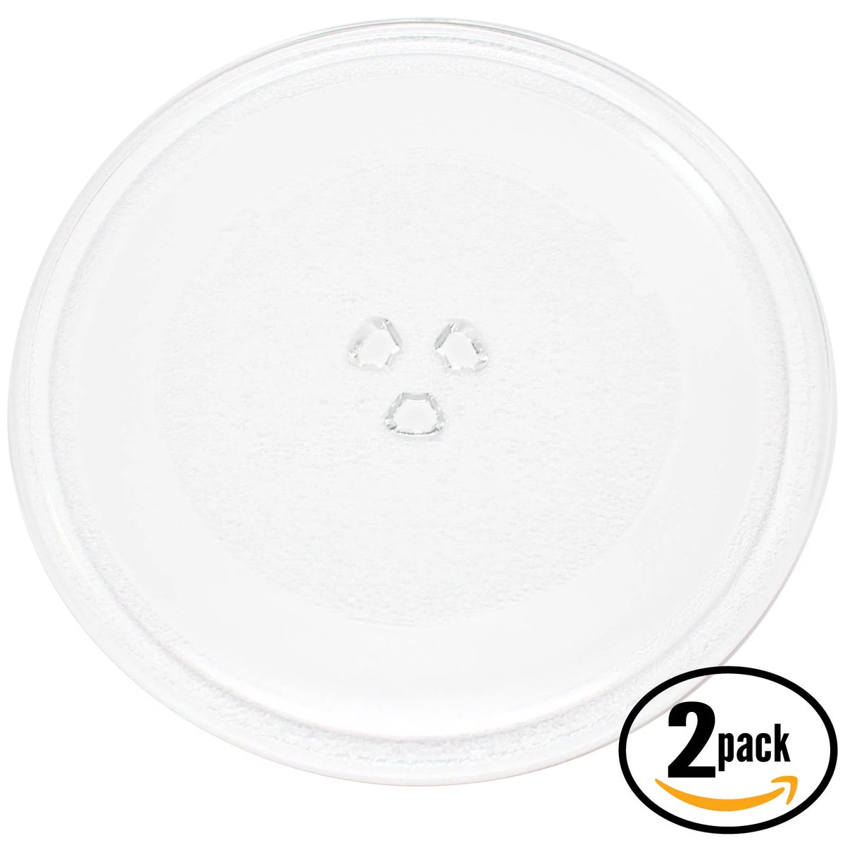 2-Pack 10" Microwave Glass Turntable Tray Q849