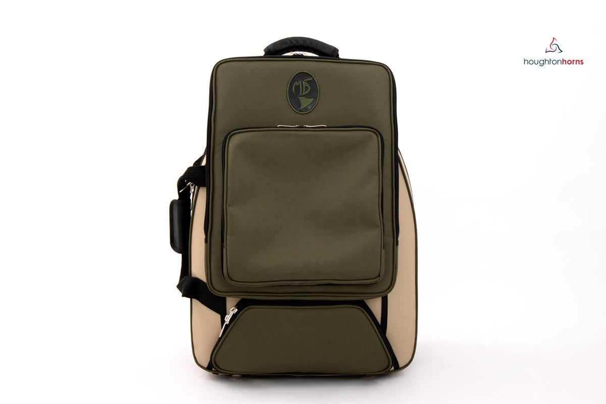Moss Green Nylon French Horn Case with Extra Pockets X2575