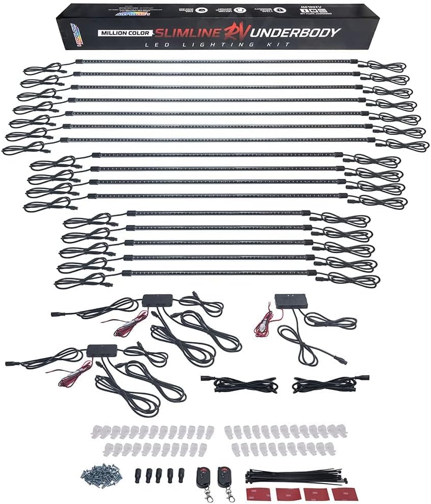 16pc LED Underglow Accent Lighting Kit for Recreational Vehicles U316