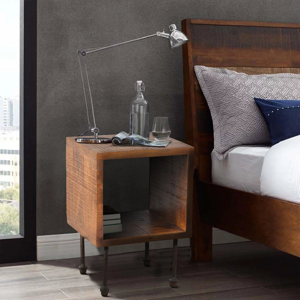 Brown Wooden Nightstand D158221