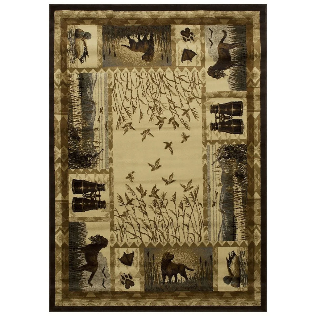 Multicolor Geometric Cabin Area Rug U92892