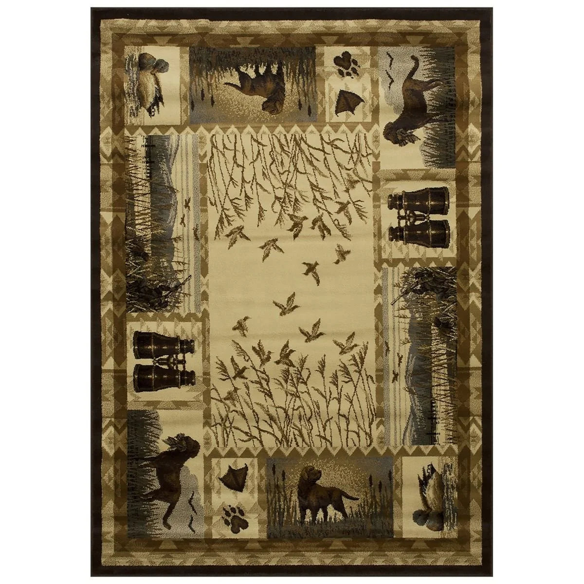 Multicolor Geometric Cabin Area Rug U92892