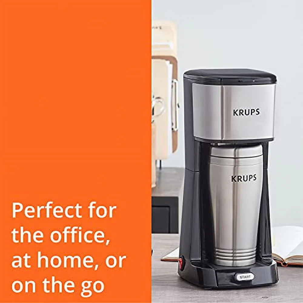 12oz Single Serve Coffee Maker with Travel Tumbler B7809