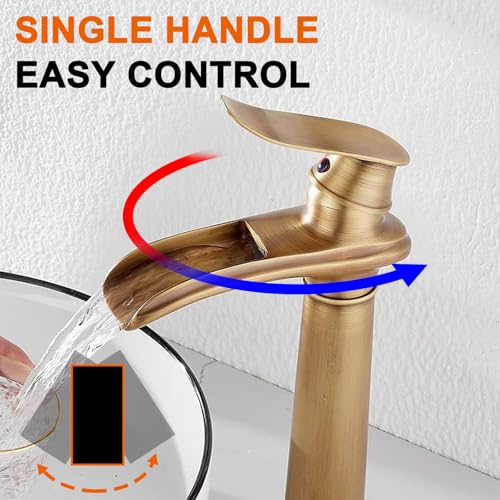 Oil Rubbed Bronze Waterfall Vessel Sink Faucet N168