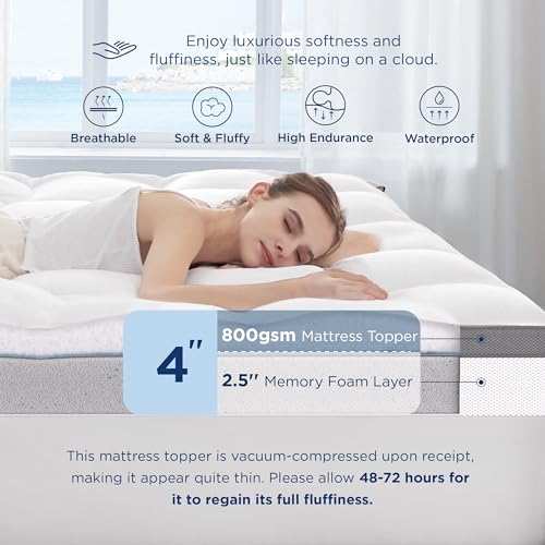 4 Inch Dual Layer Queen Mattress Topper B248975