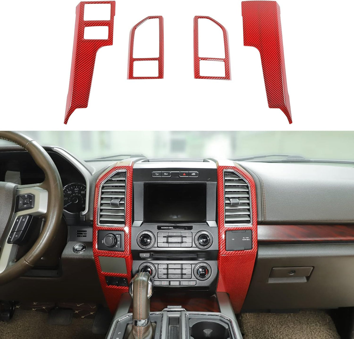 Black Console Panel Air Outlet Vent Cover Trim L774