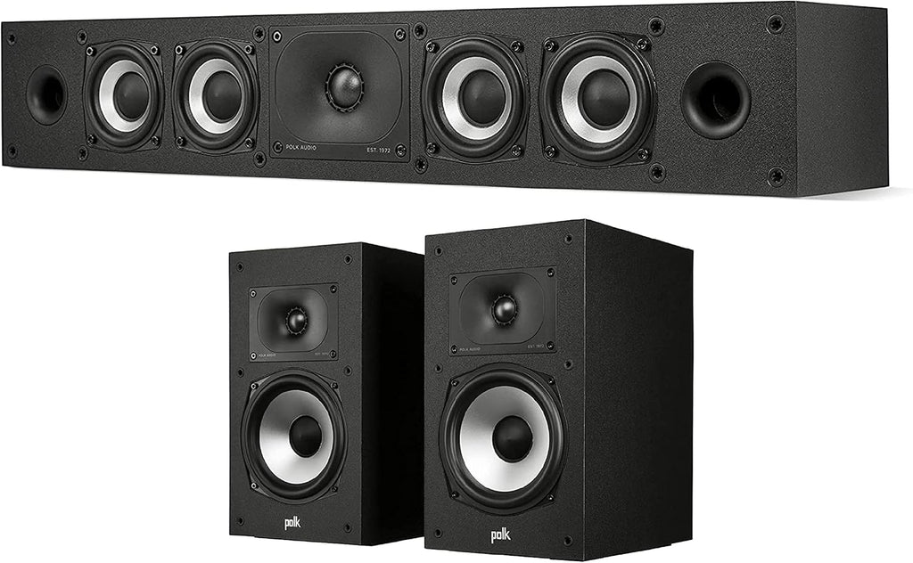 Pair of Bookshelf Speakers, Midnight Black H7491