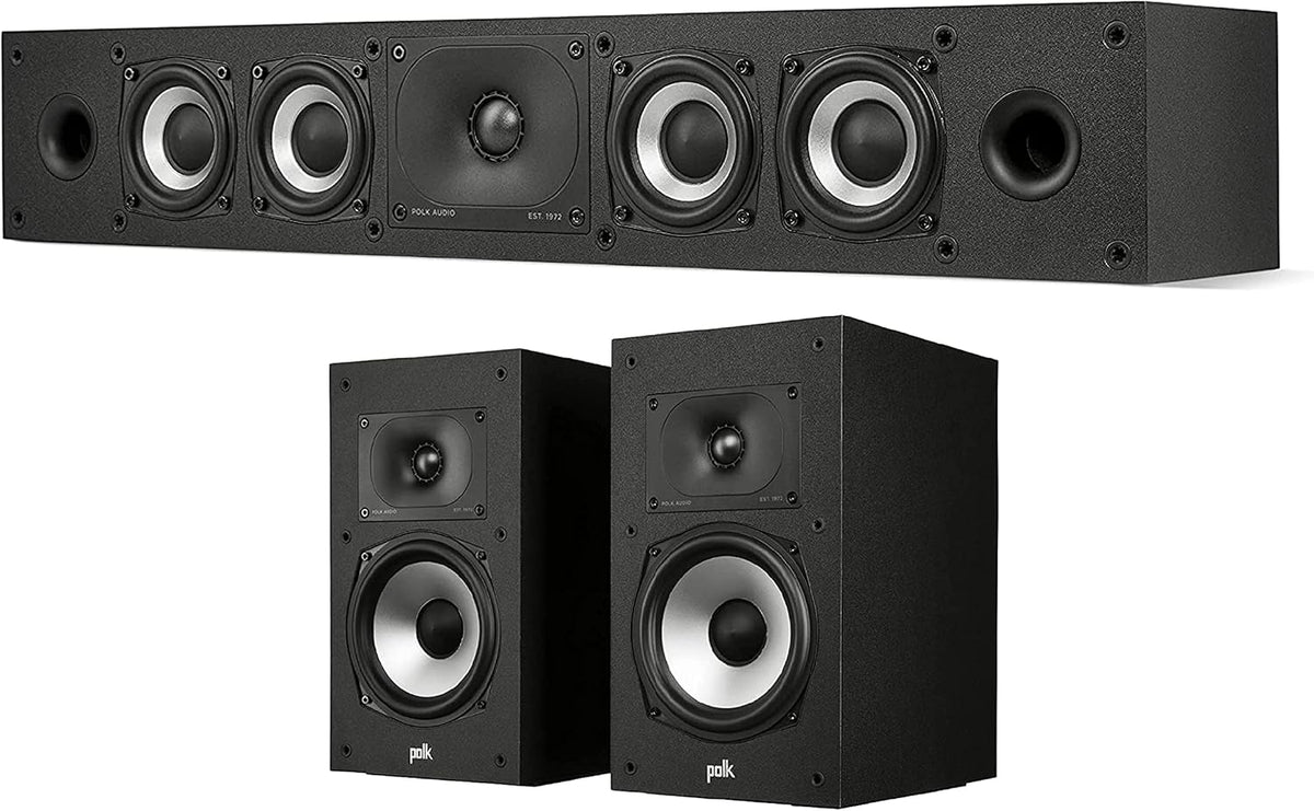Pair of Bookshelf Speakers, Midnight Black H7491