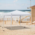 10 ft. W x 10 ft. D Steel Pop-Up Canopy Gray N777360