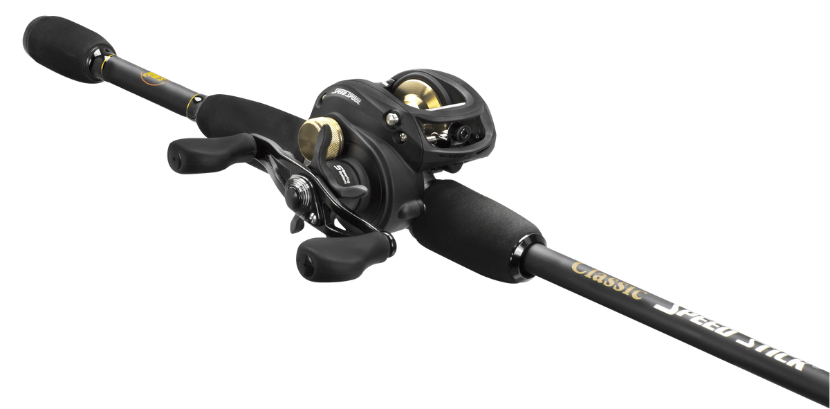 Black Baitcast Reel and Fishing Rod Combo M8919