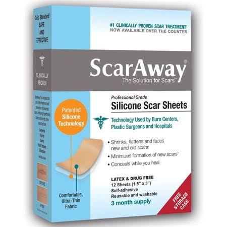 Silicone Scar Treatment Sheets 12 ea Pack of 6 Y380067