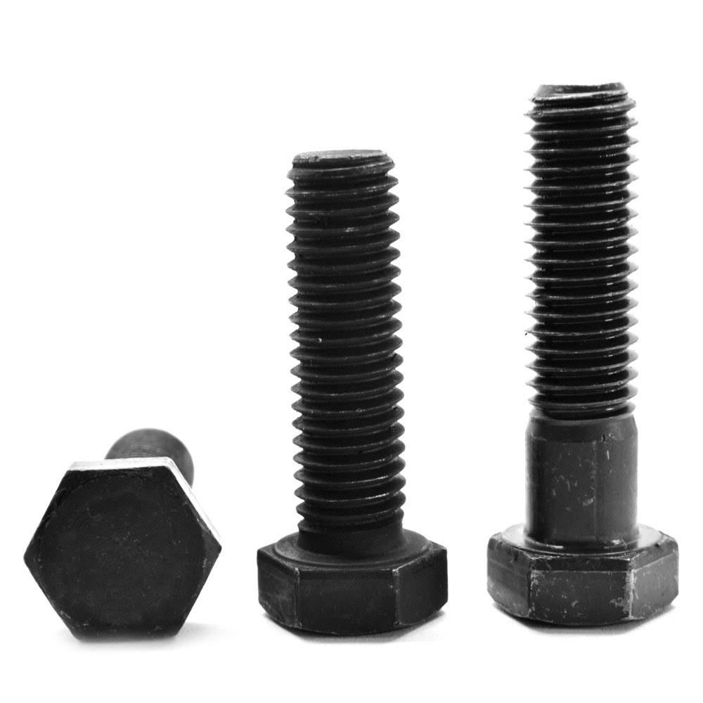 1.13in. -12 x 6 in. Coarse Threaded Grade 8 Hex Cap Screw, Black Oxide, 15 Piece T67848