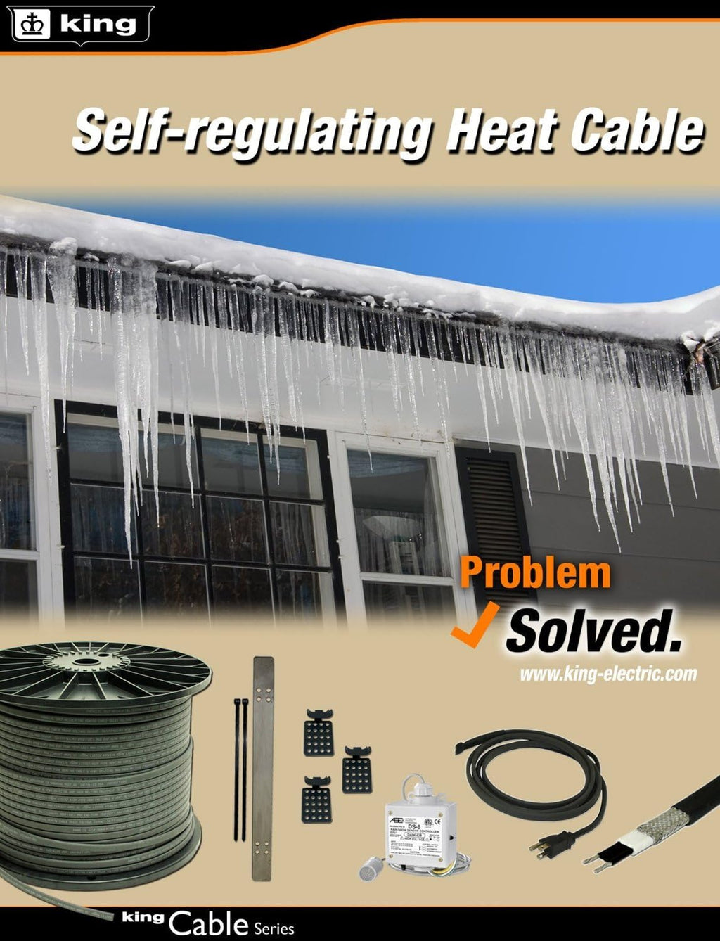 240-volt Self Regulating Pipe Freeze Cable Kit, 24-Feet G60760
