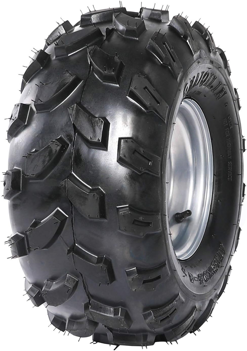 2Pcs 19x7-8 Front and 2Pcs 18X9.5-8 Rear Tubeless Wheel Tire With Rim for ATV Z851105