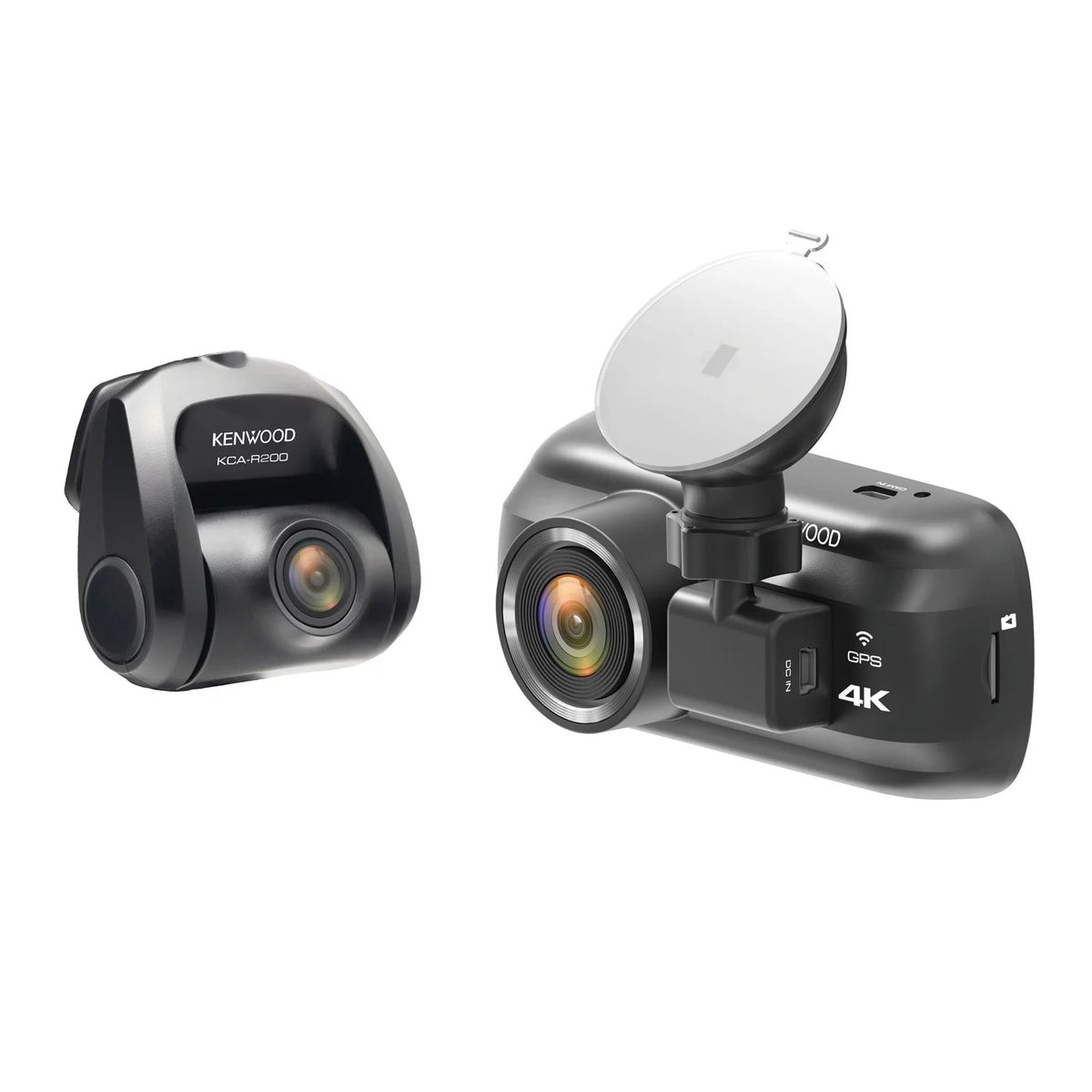 Dual-Camera Wide-Quad HD Drive Recorder with 3-Inch LCD R802