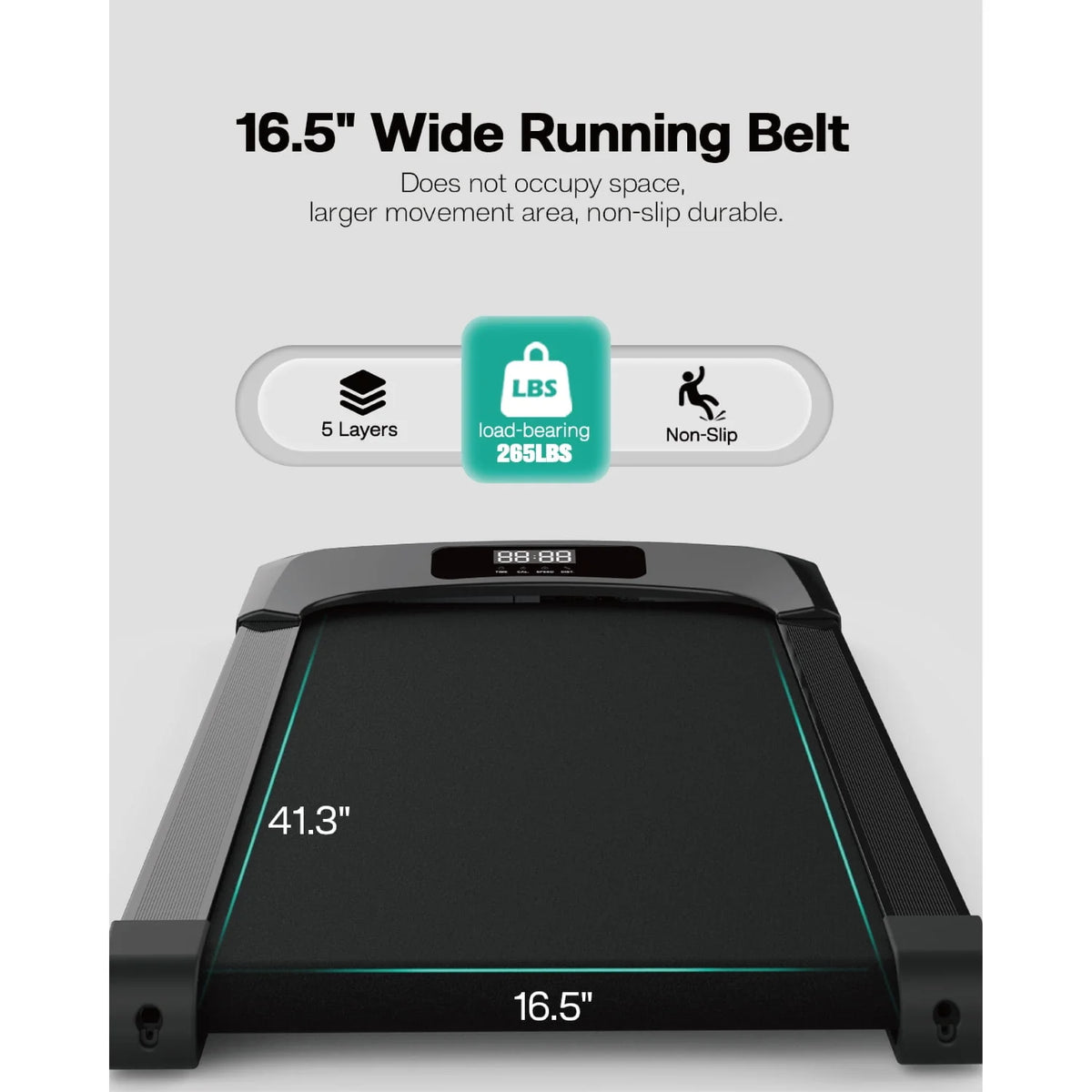 2.5HP Portable Under Desk Treadmill Y2894