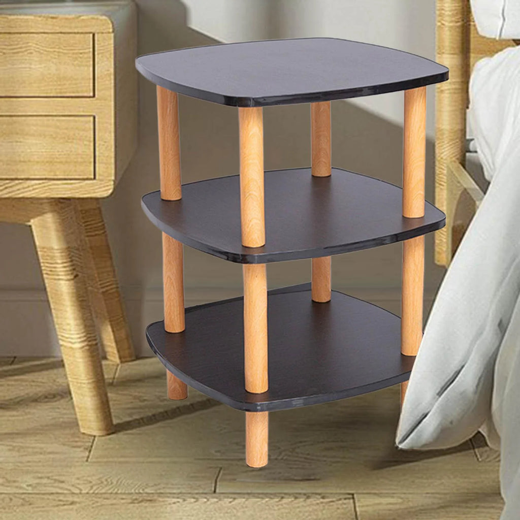 Black 3 Tier Side Table Q1981