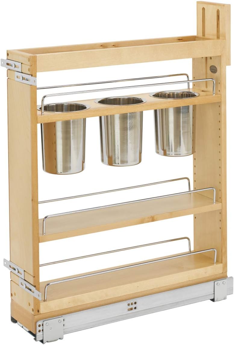 Kitchen Utensil Pull Out Cabinet Organizer with Soft-Close Slides M308160