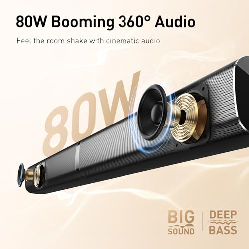 Karaoke Soundbar with Subwoofer, 2 Wireless Microphones, Bluetooth Speaker with Remote T194