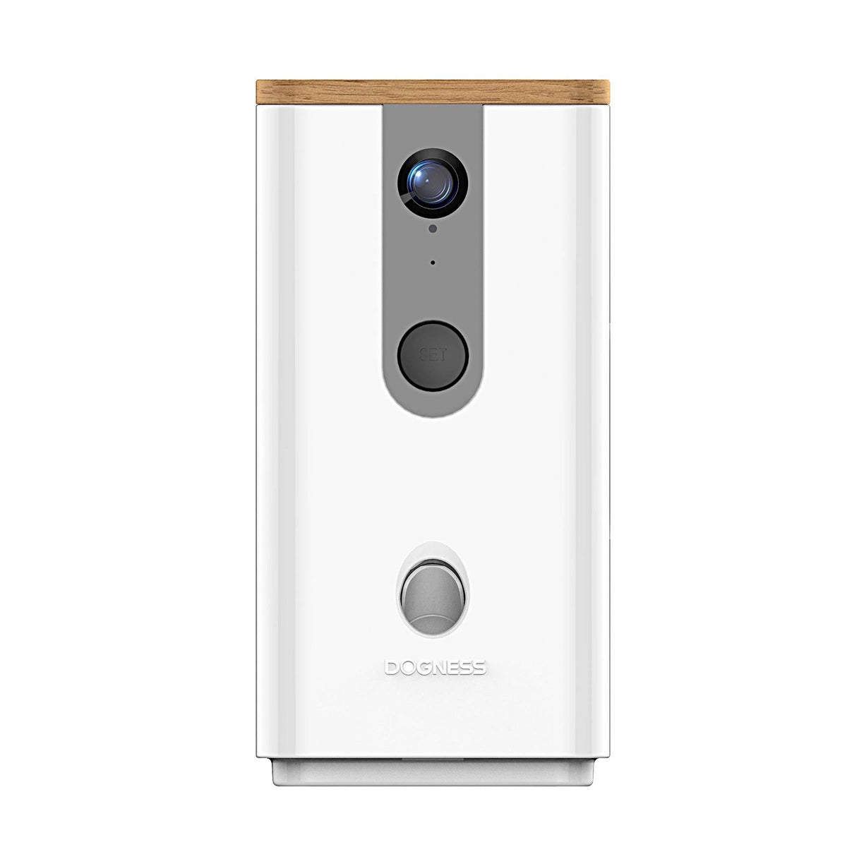White Pet Treat Dispenser with Camera F2536