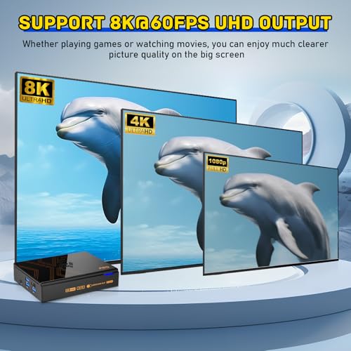 Retro Game Console with 16000+ Games, 8K UHD Output, Wireless Controllers I96545