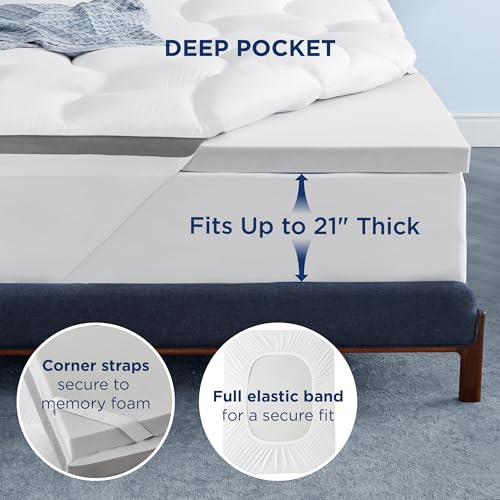 4 Inch Dual Layer Queen Mattress Topper B248975
