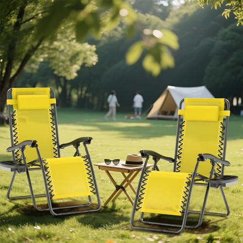 Aqua Zero Gravity Chair with Pillow and Cup Holder, 2 Pack V43896