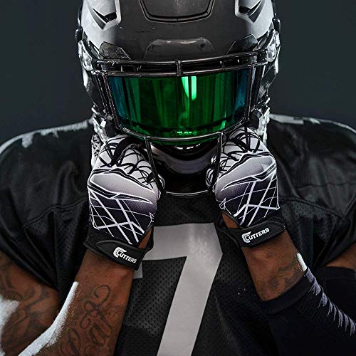 Cutters Game Day No Slip Football Gloves - Receiver Glove with High Tack Silicone Grip O523034