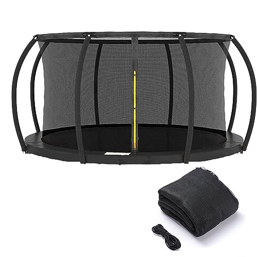 Weather-Resistant Replacement Enclosure Net for 10-14' Round Frames with 8 Curved Pole I37476