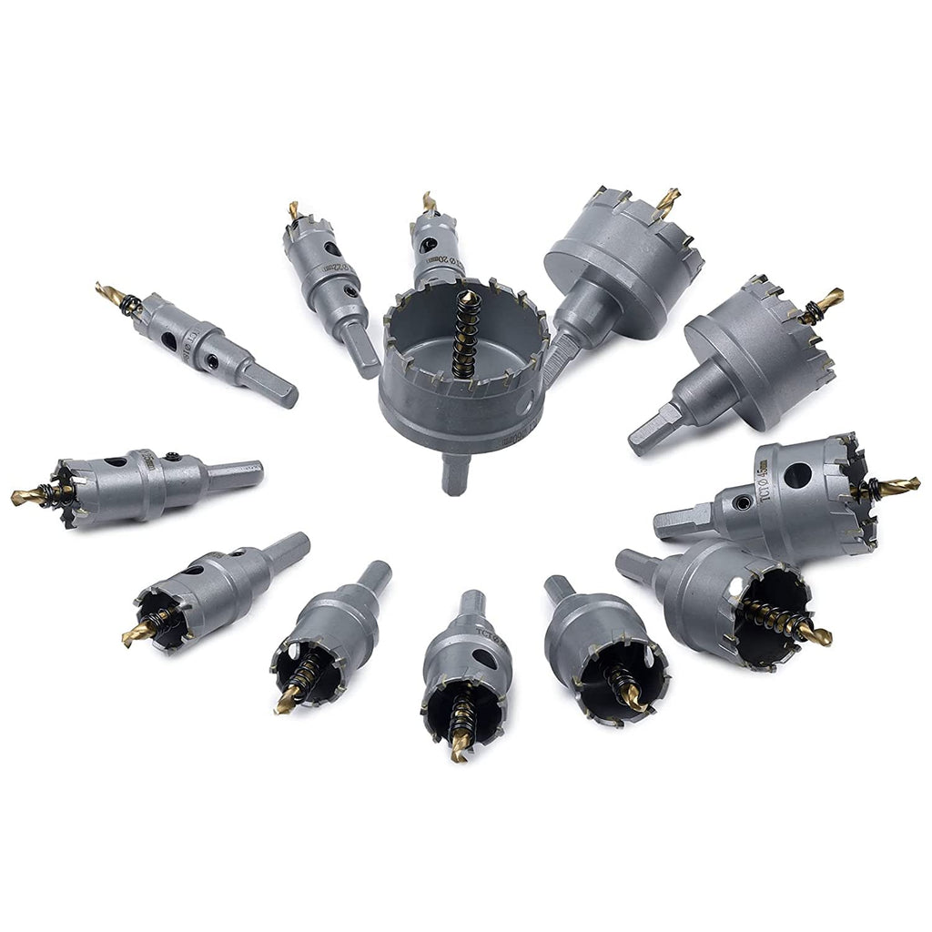 10 Pcs Tungsten Carbide Tipped Hole Saw Kit F145143
