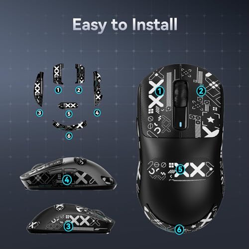 White 49g Ergonomic Wireless Gaming Mouse K709467