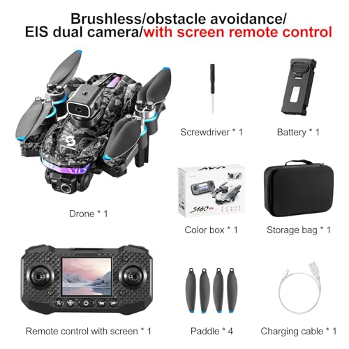 1080P Screen Remote Control Drone with Camera & 8GB Storage Card U2218