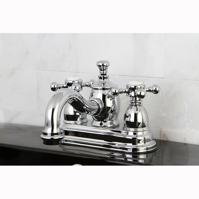Oil Rubbed Bronze Centerset Lavatory Faucet with Metal Cross Handle T2962